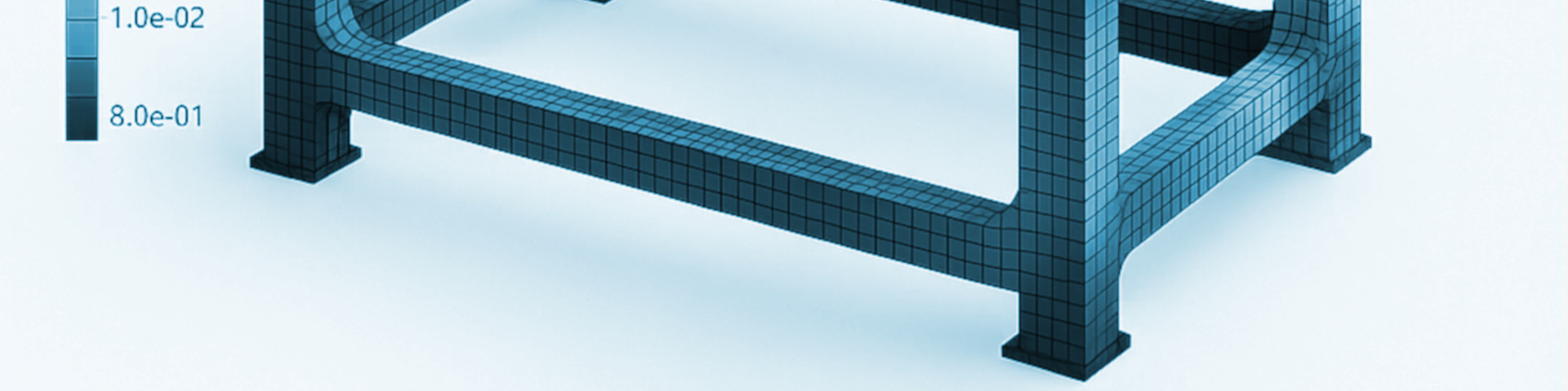 fem-modell-maschinenrahmen-stressfeld